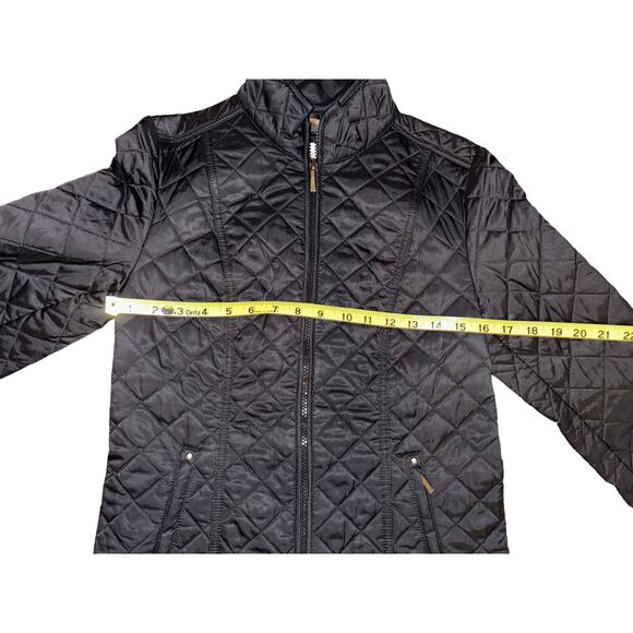 Shelli Segal - Laundry Puffer jacket- Black With Animal Print EUC Size XS - Picture 4 of 11